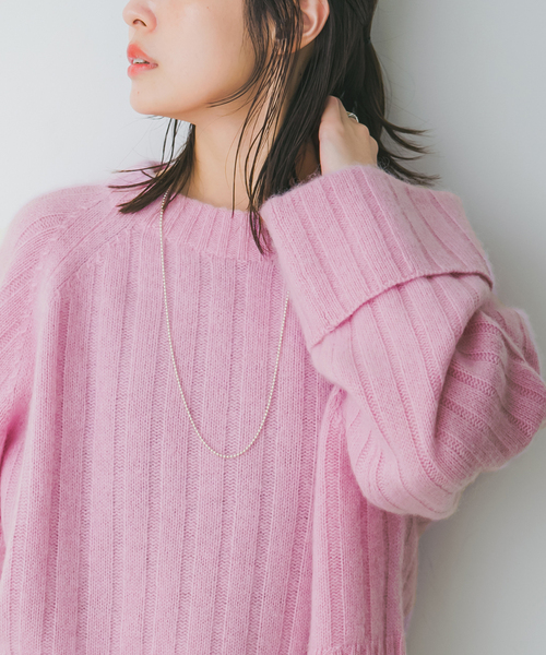 Noble（ノーブル）の「YAK/ヤク ワイドリブニットプルオーバー（ニット