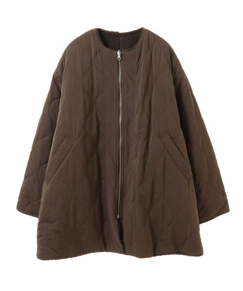 セール】軽ポカ2WAYリバーシブルキルトアウター（ノーカラージャケット