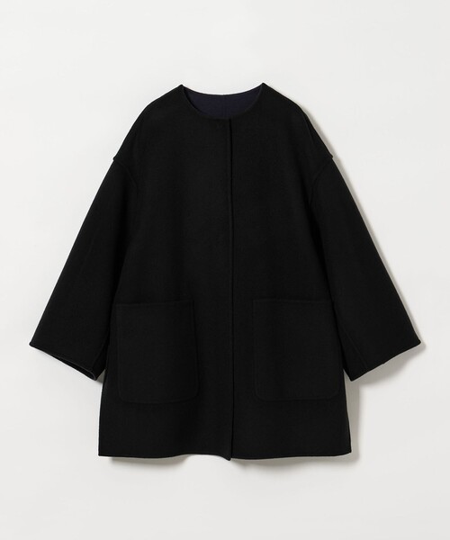 バイカラー リバー ミドルコート（ノーカラーコート）｜UNITED ARROWS