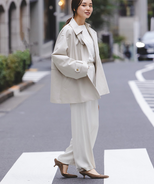 Noble（ノーブル）の「コットンダブルクロスハーフコート（トレンチ