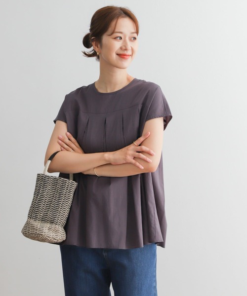 セール】フレンチスリーブタックブラウス（シャツ/ブラウス）｜URBAN