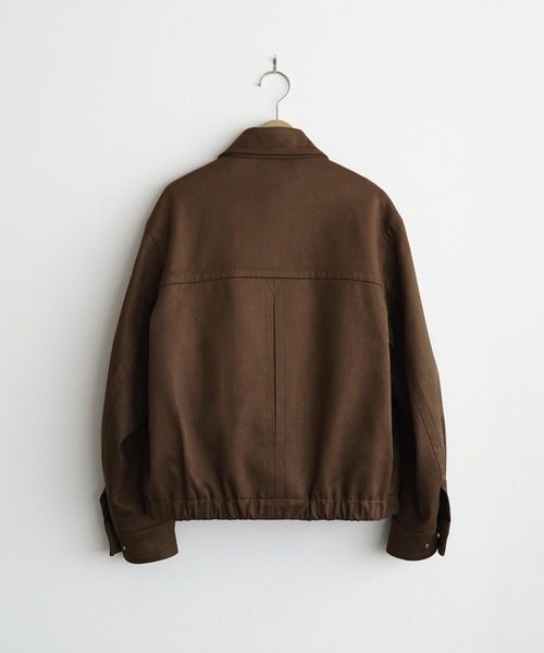 ARTIFICIAL GRAIN / FAUX SUEDE ZIP BLOUSON（ブルゾン）｜WYM LIDNM