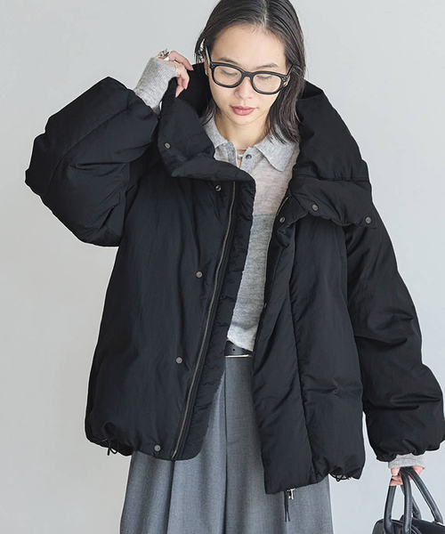 セール】ビッグカラーダウンジャケット（ダウンジャケット/コート