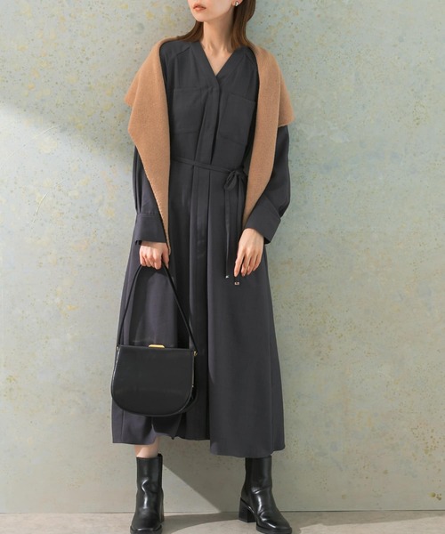 セール】ポケットデザインVネックワンピース（ワンピース）｜URBAN