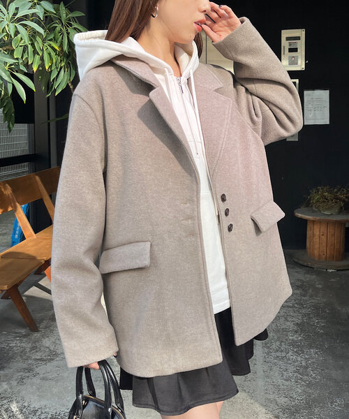 Chico（チコ）の「シャギーシングルルーズジャケット（その他アウター