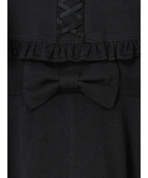 ゴシックフリルレースアップケープコート（その他アウター）｜NOEMIE