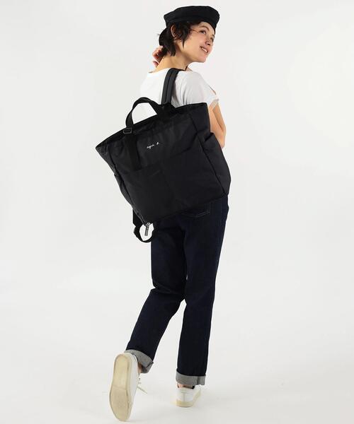 ロゴ ペアレンツバッグ マザーズバッグ（マザーズバッグ）｜agnes b