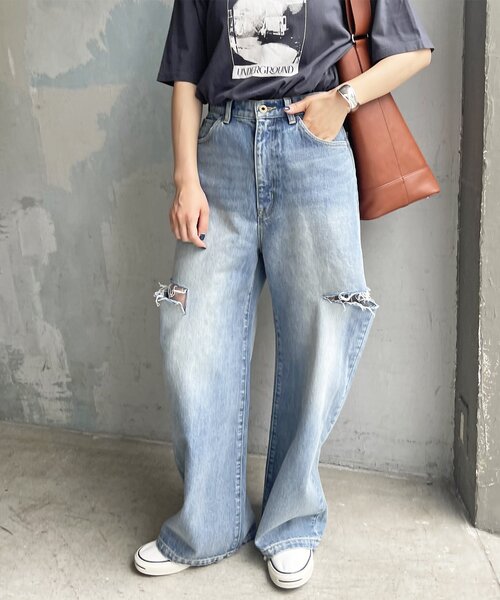 Spick & Span（スピックアンドスパン）の「5 1/2 SIDE CRUSHED DENIM