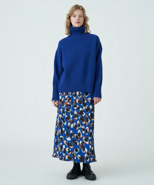 MACPHEE（マカフィー）の「□ラムカシミヤ タートルネックプルオーバー