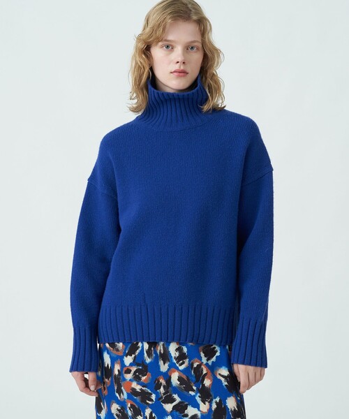 MACPHEE（マカフィー）の「□ラムカシミヤ タートルネックプルオーバー