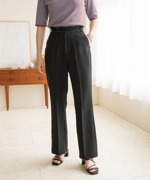 LOWRYS FARM（ローリーズファーム）の「ハイウエストDRYカラーフレア