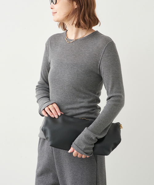 テレコ ロングスリーブ プルオーバー（Tシャツ/カットソー）｜Deuxieme