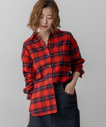 23区 L｜ニジュウサンクオオキイサイズのシャツ/ブラウス（レッド/赤色