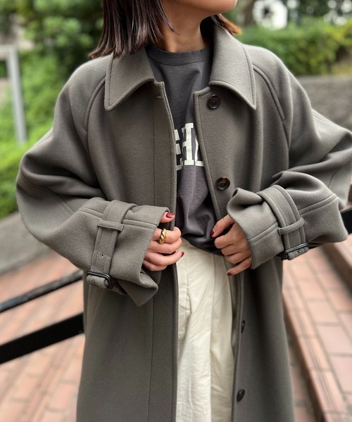 BABYLONE（バビロン）の「WOOLステンカラーコート（ステンカラーコート