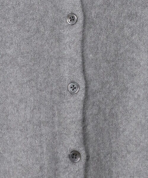 セール】フォックスカシミヤブレンド クルーネックカーディガン