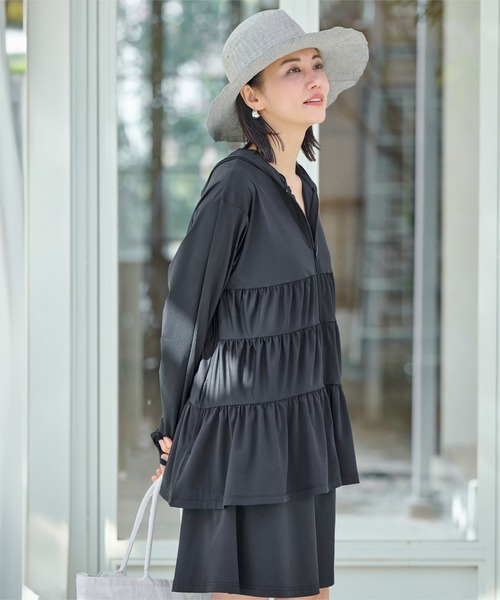 ティアードラッシュパーカー（ラッシュガード）｜ever closet（エバー