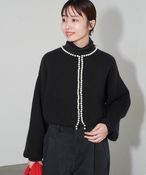 セール】パールカーディガン（カーディガン/ボレロ）｜SLOBE IENA