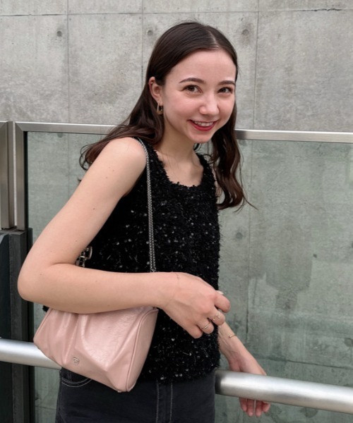 SNIDEL（スナイデル）の「スパンコールタンクトップ（シャツ/ブラウス