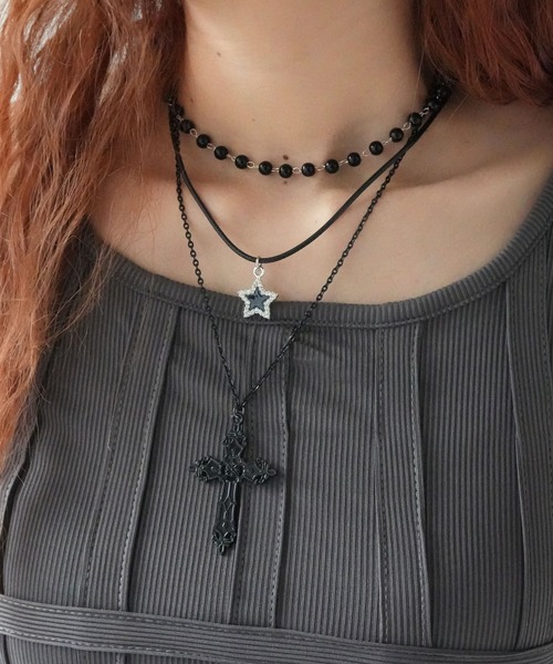 Port / ポート 】 3個セット Y2K グランジ モチーフ ネックレス