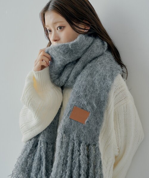 セール】【5色展開】シャギーフリンジマフラー（マフラー）｜Chico