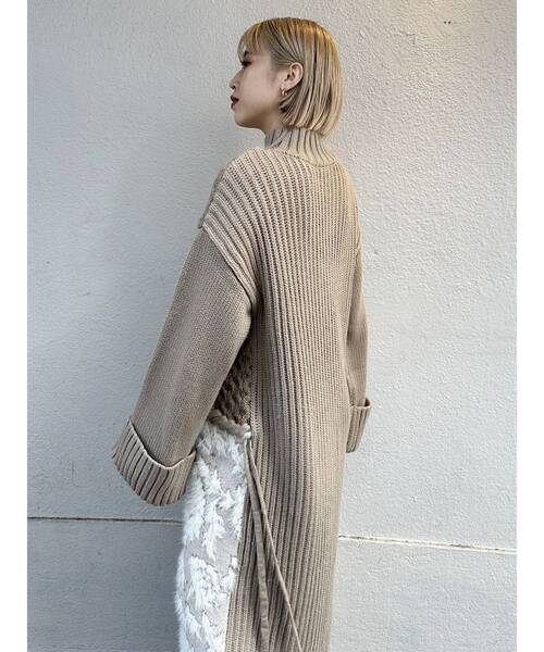 MURUA（ムルーア）の「【YUKKOコラボ】ジャガードブロックワンピース