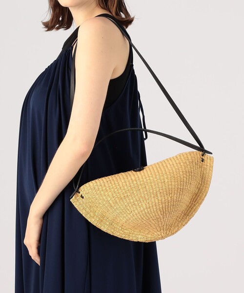 セール】INES BRESSAND MEDIUME WALNUT ショルダーバッグ（かごバッグ