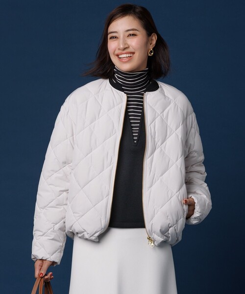 セール】【TAION×UNFILO】キルティングダウン ショート丈ブルゾン