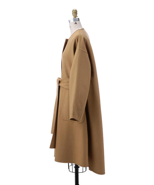 Drawer（ドゥロワー）の「Drawer ウールメルトンリバーノーカラー