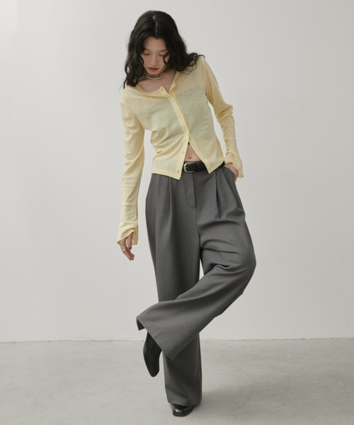 2WAYクロップドカーディガン／トップス（カーディガン/ボレロ）｜Aunt