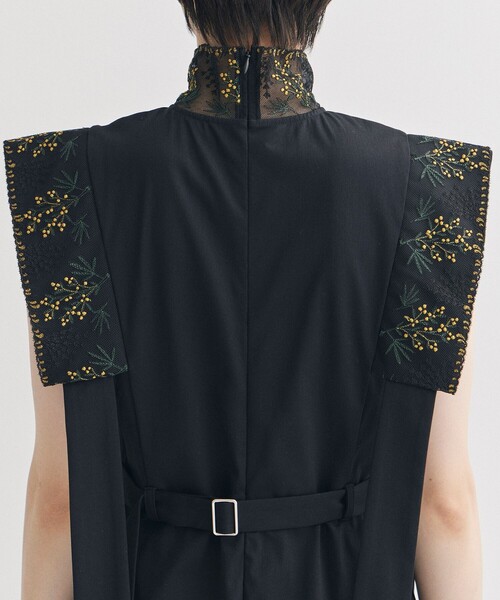 LOKITHO/ロキト】ナローエンブロイダリーコードドレス（ドレス