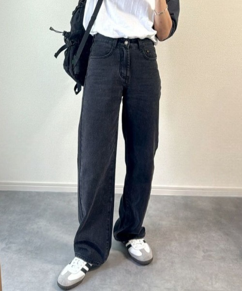 セール】ストレートブラックデニム（chiica select）/ ストレート