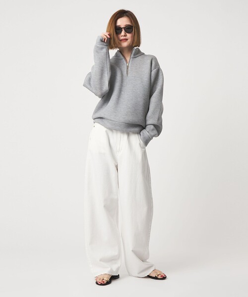 conte＞ ハーフジップ プルオーバー（スウェット）｜conte（コンテ）の