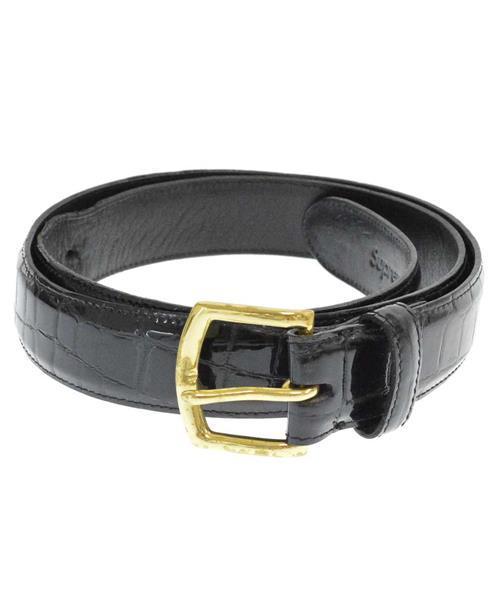 ブランド古着】クロコダイルデザインエンボス 型押しレザーベルト