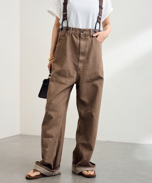 セール】PAYDAY /ペイデイ サスペンダー付きペイント加工デニム