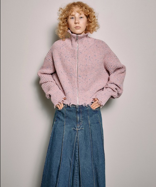 MAISON SPECIAL（メゾンスペシャル）の「2way Front Zip Knit Wear