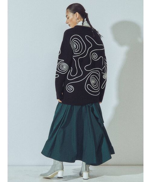 UN3D.（アンスリード）の「スワールパターンニット（ニット/セーター