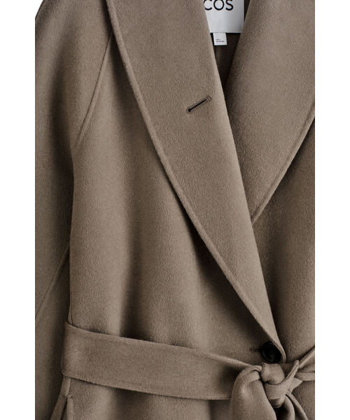 COS（コス）の「ベルト付きダブルフェイスウールコート（その他