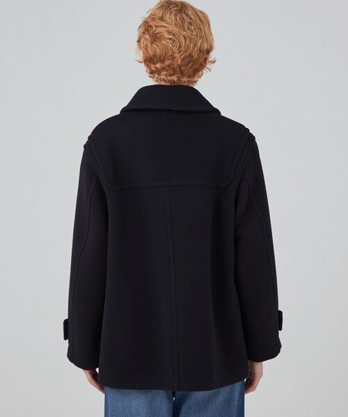 セール】ウールナイロンメルトン ダッフルショートコート（ダッフル