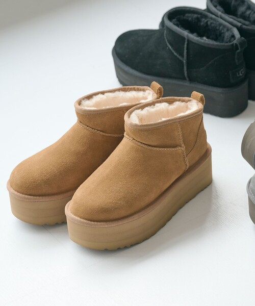 UGG＞クラシック ウルトラミニプラットフォーム ブーツ（ブーツ）｜UGG