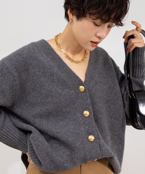 NOLLEY'S（ノーリーズ）の「◇【WEB限定】カシミヤブレンド長めVネック