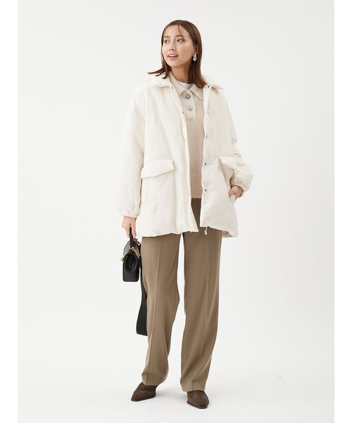 セール】ステンカラーテントシルエットダウンジャケット（ダウン