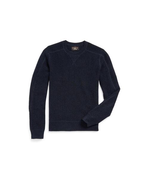 RRL（ダブル アール エル）の「ワッフルニット カシミヤ セーター