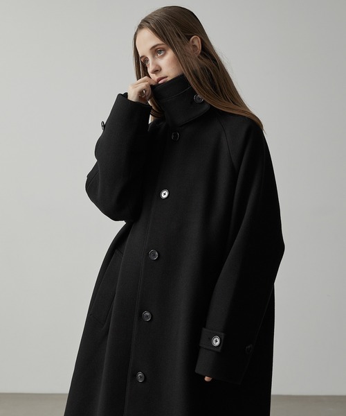 CLEL】Tech Melton Loose Soutien Collar Coat/テックメルトン ルーズ