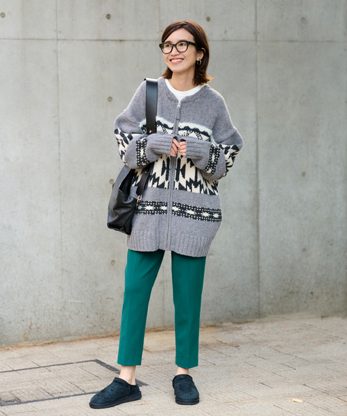 FRAMeWORK（フレームワーク）の「≪追加≫ジャガードZIPカーディガン