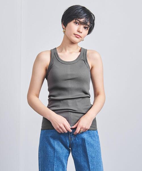 HYKE（ハイク）の「＜HYKE（ハイク）＞リブ タンクトップ