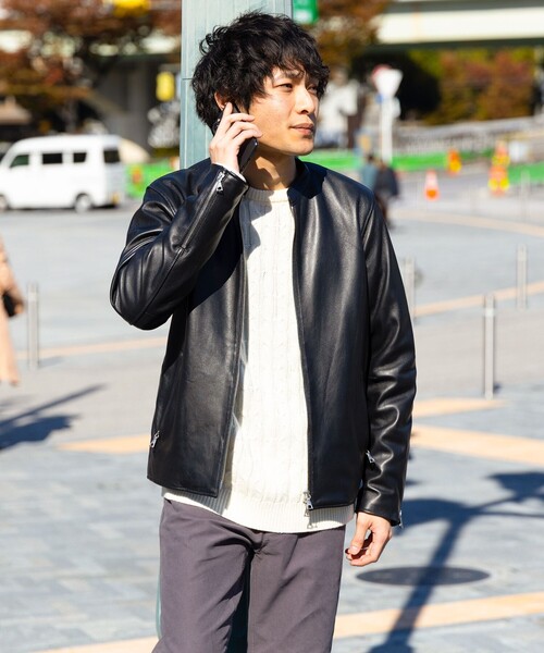 BEAMS HEART（ビームスハート）の「リアルレザー シングルライダース