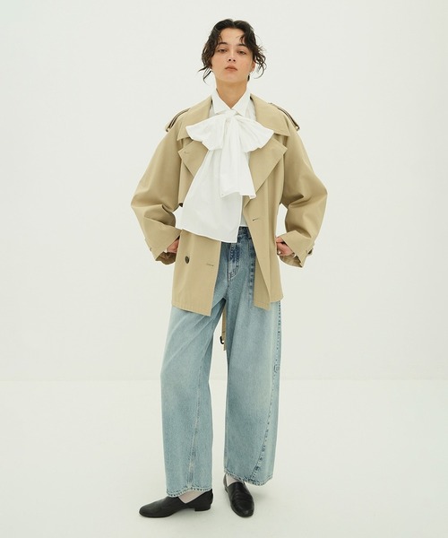 COCOON BULKY DENIM PANTS（デニムパンツ）｜CLANE（クラネ）の