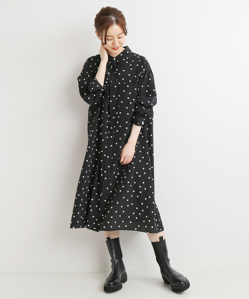 IENA（イエナ）の「ドットシャツミニワンピース◇（ワンピース）」 - WEAR