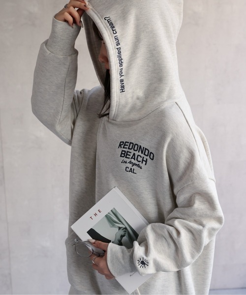 セール】【選べるデザイン】ハートサガラ刺繍パーカー/ フードロゴ刺繍