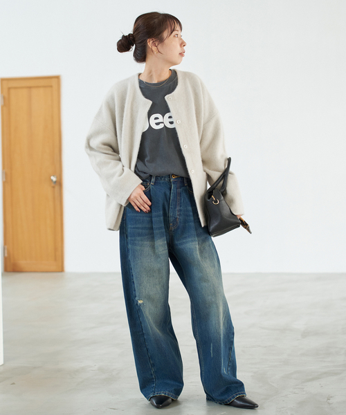 ウールフォックスニットジャケット（カーディガン/ボレロ）｜Spick